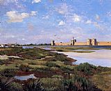 Frederic Bazille Canvas Paintings - Aigues-Mortes